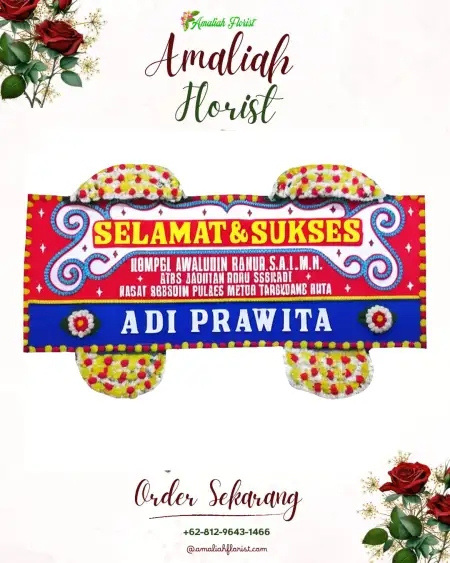 Papan Bunga Ucapan Selamat Mojongapit